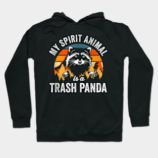 My Spirit Animal Is A Trash Panda Possum Racoon Hoodie